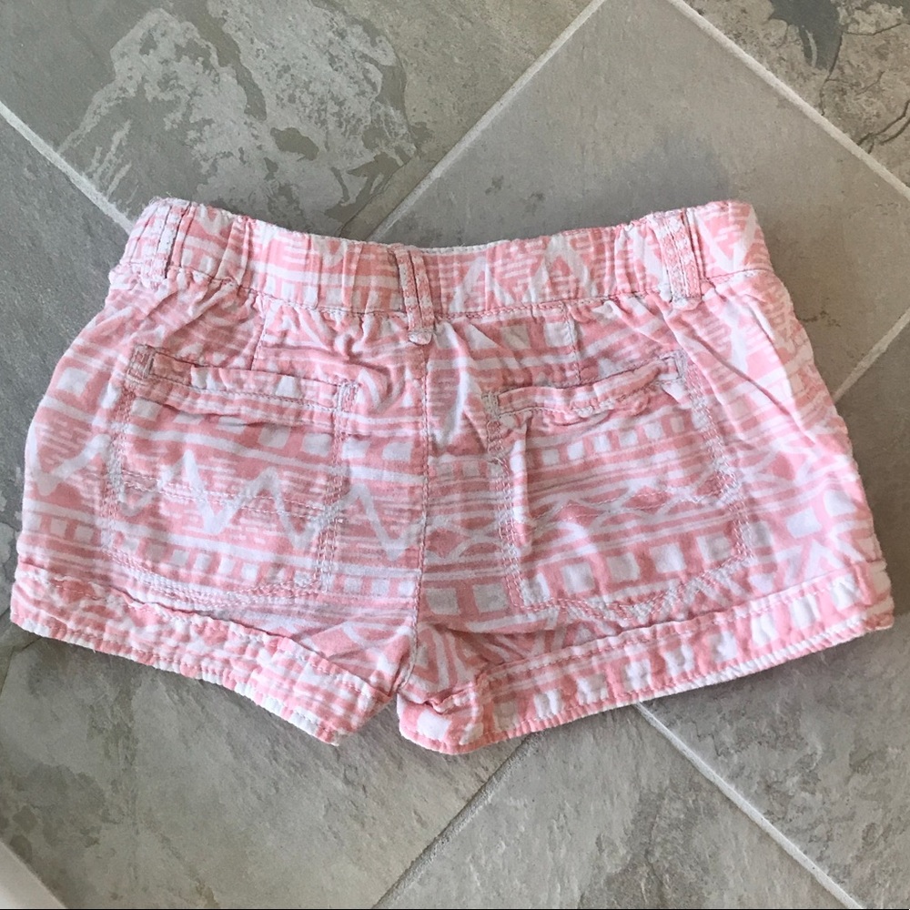 Pink & white Aztec pattern drawstring shorts - Picture 4 of 6